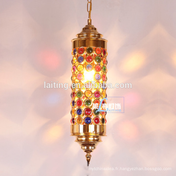 Lampe latern marocaine, pendentif lustre en cristal marocain